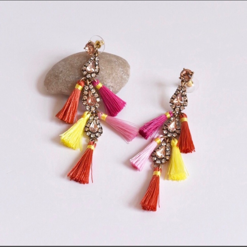 Tassel Statement Earrings